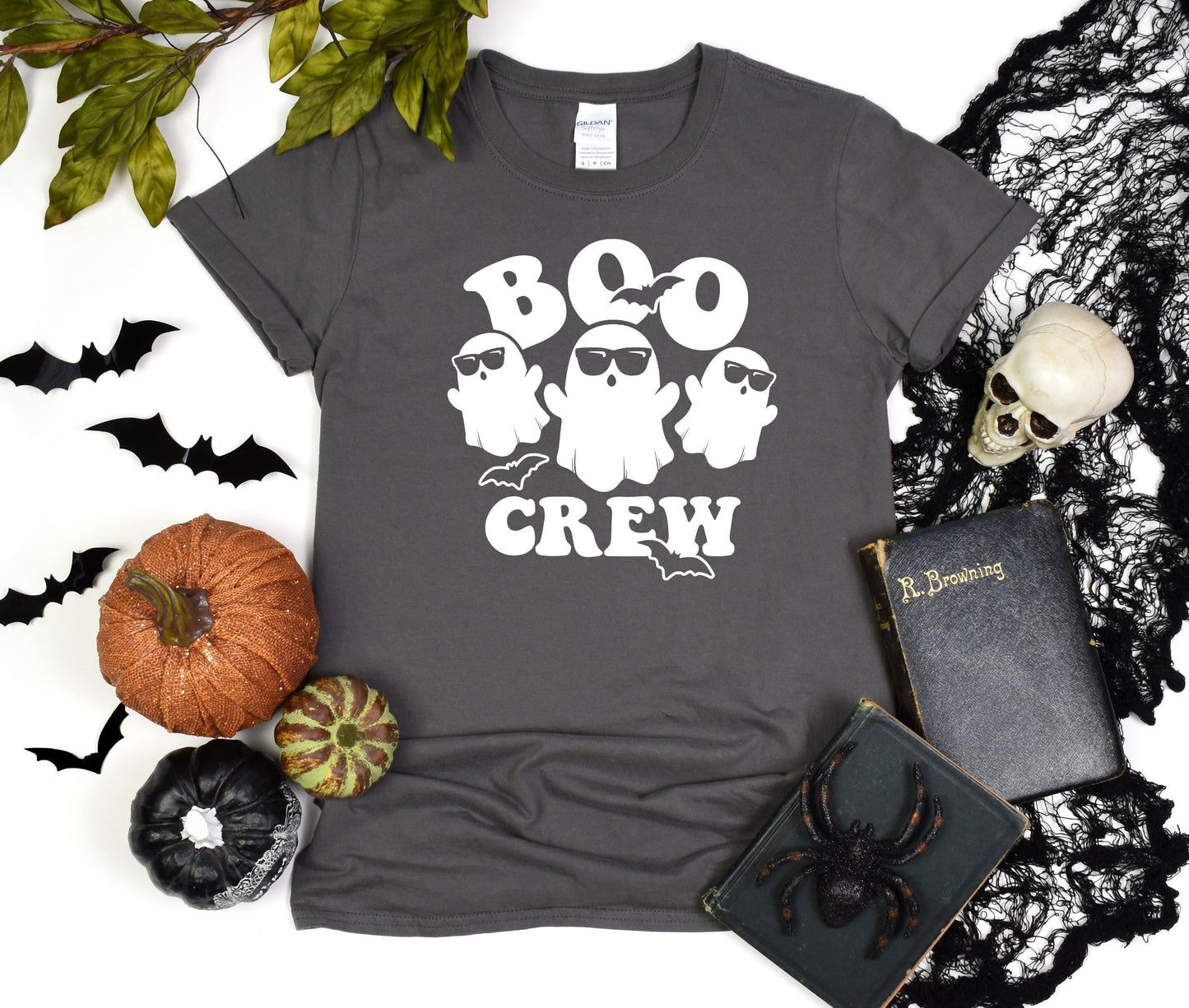 The Boo Crew Funny Halloween Shirt, Cute Ghost Tee, Funny Ghost Gift Shirt, Halloween Party Shirt, Group Halloween Custom T-Shirt