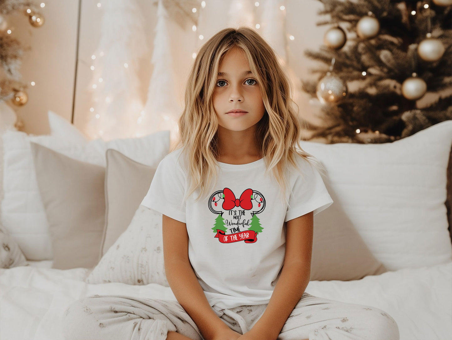 It's The Most Wonderful Tıme Of The Year Shirt, Christmas Minnie Ear Shirt, Disney Christmas Tee, Disnayland Tour T-Shirt, Matching Tour Tee
