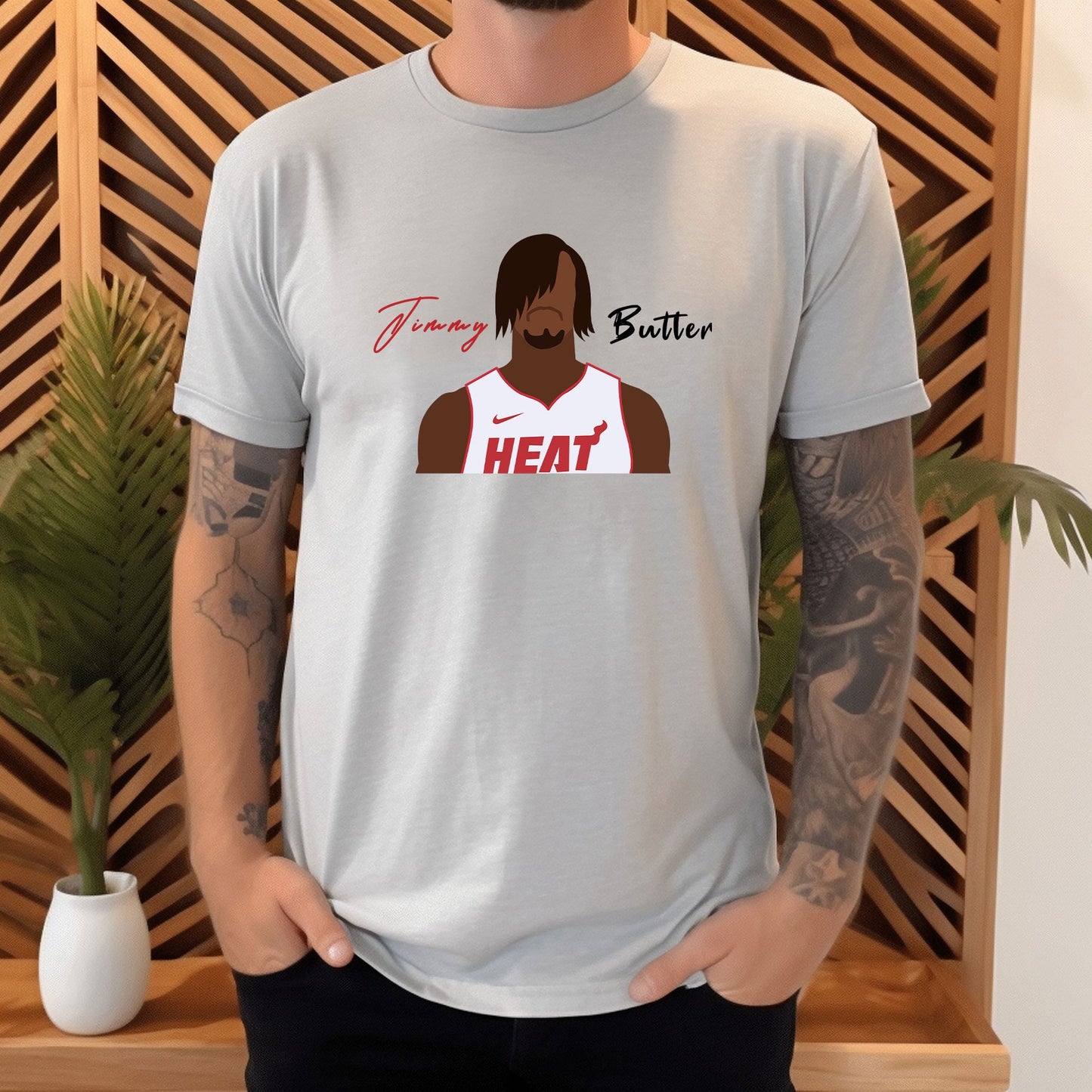 Jimmy Butler Illustration Shirt, Match Day T-Shirt, Gift Tee, Matching Shirt, Matching NBA Shirt, Miami Heat Tee