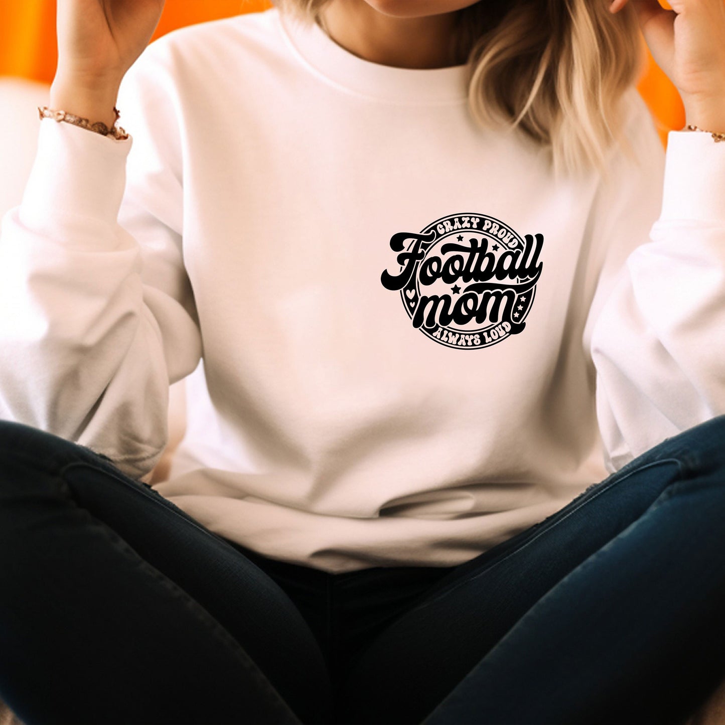 Football Mom Sweatshirt, Football Mama Hoodie, Retro Football Season Shirt, High School Football, Football Mom Gift, Gift for her, Mom's Day