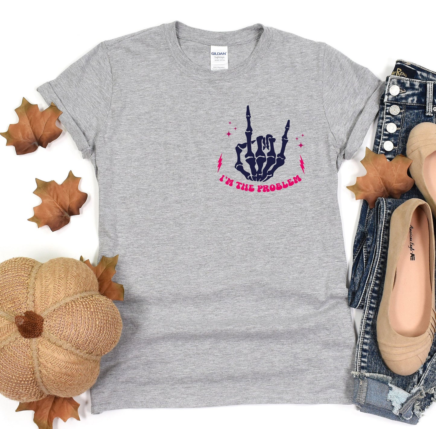 a women's t - shirt with a hand on it