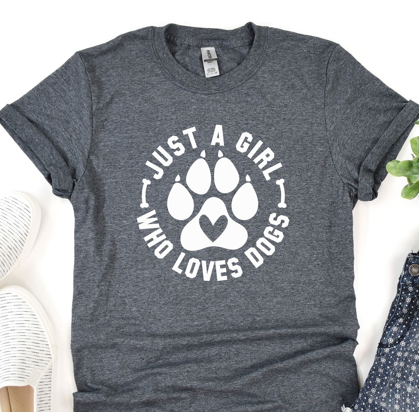a t - shirt with a dog's paw on it