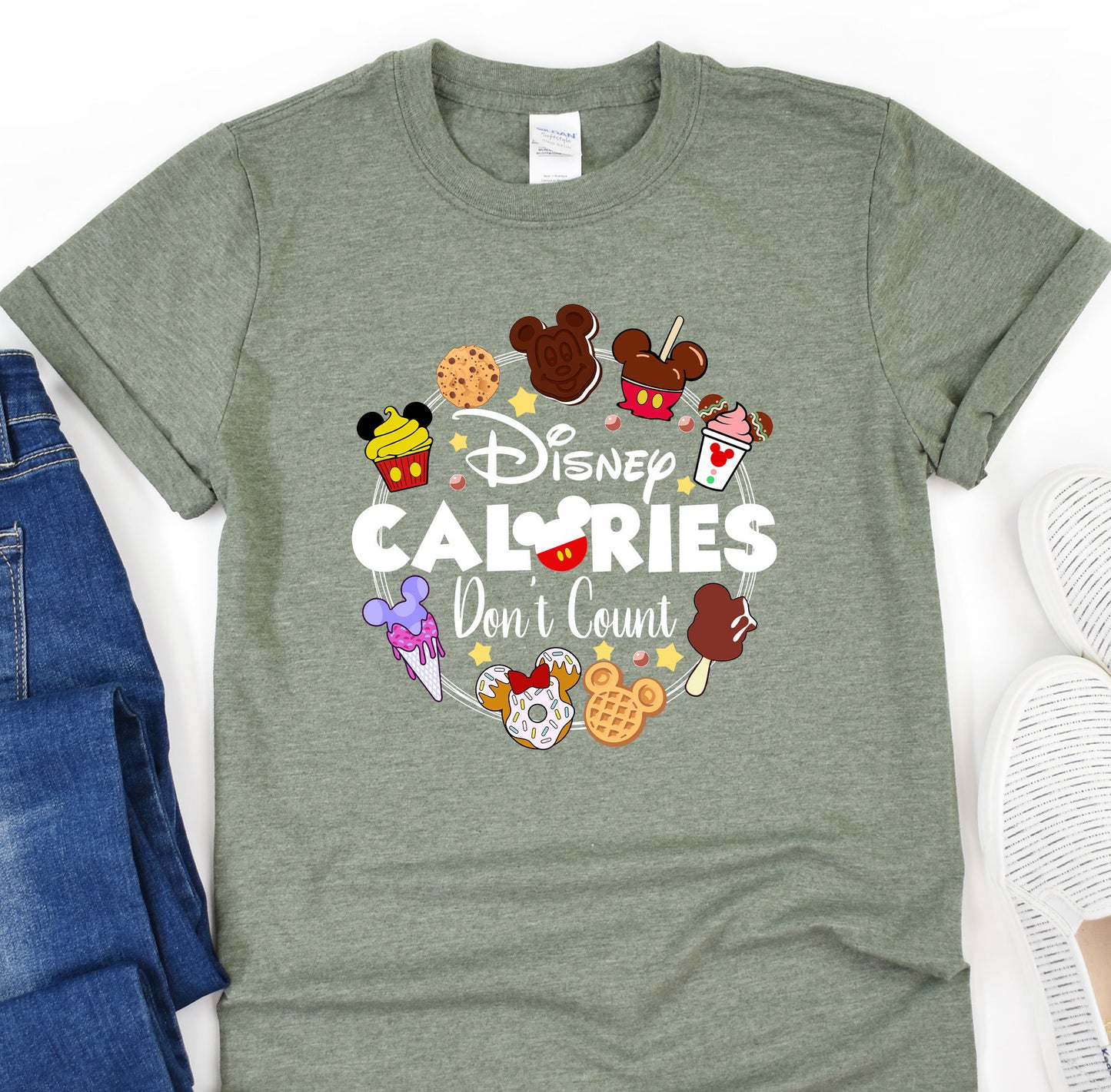a t - shirt that says calories don't count