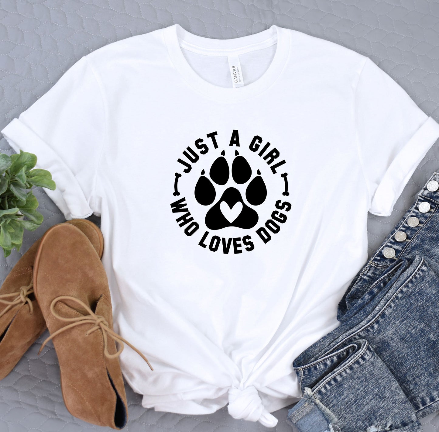 a t - shirt with a dog paw print on it