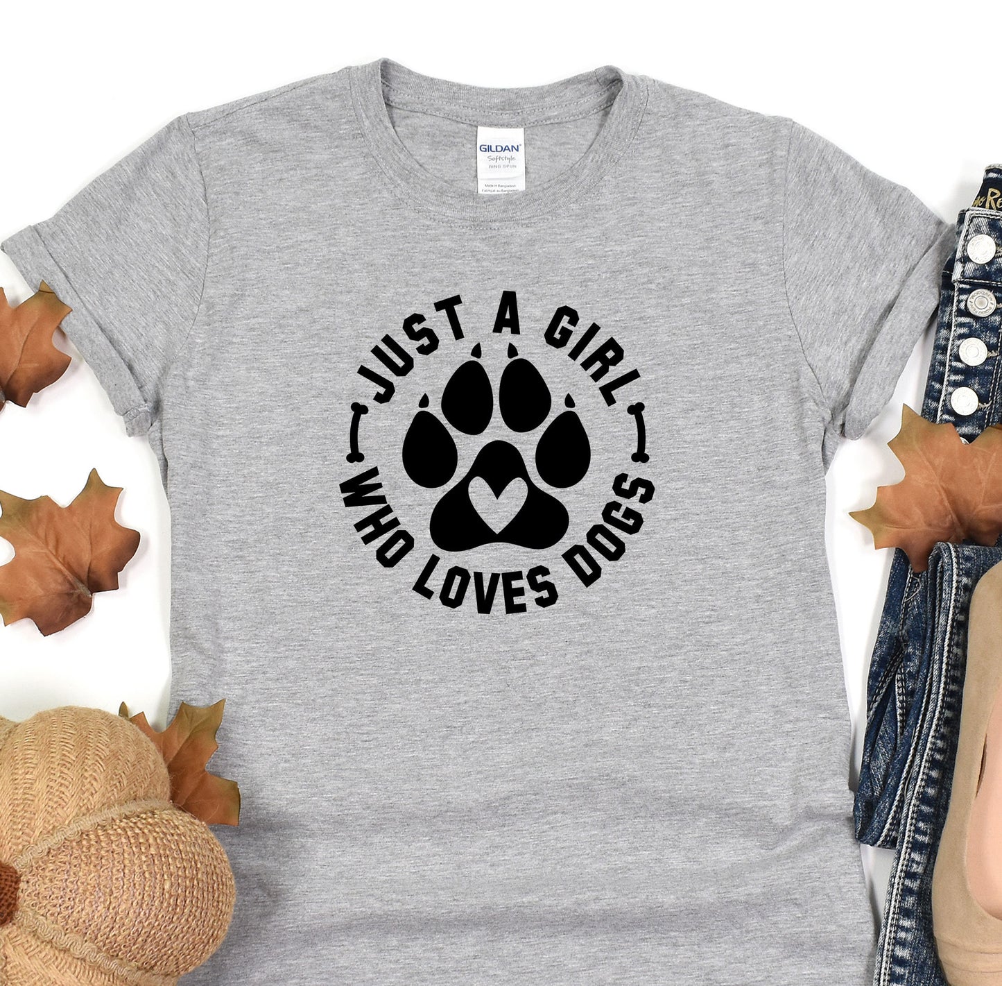 a t - shirt with a dog's paw on it