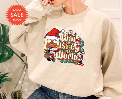Walt Disney World Christmas Sweatshirt, Mickey and Minnie Christmas Sweatshirt, Christmas Family Sweat, Christmas Gift, Disneyland Tour