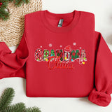 a red sweatshirt with the word grandma on it