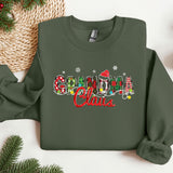 a green sweatshirt with the word grandma written on it