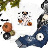 Disney Minnie Boo Ghost Halloween Shirt, Retro Minnie Spooky Season Tee, Halloween Pumpkin Shirt, Minnie Pumpkin T-Shirt