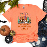 Disney World not so scary 2023 Tee, Minnie Halloween party shirt, Mickey friends Halloween Tee, Disney Castle T-Shirt, Disney Halloween Tee
