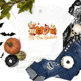 Mickey Ears Disney Halloween Coffee Tis The Season Shirt, Disney 2023 Halloween T-Shirt, Disney Fall Thanksgiving Pumpkin Football Gift Tee,