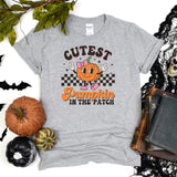 Cutest Pumpkin in the patch Halloween Tee, Teacher Gift Shirt, Gift For Her, Vintage Pumpkins spices season T-shirt, Cute Fall Race Shirt