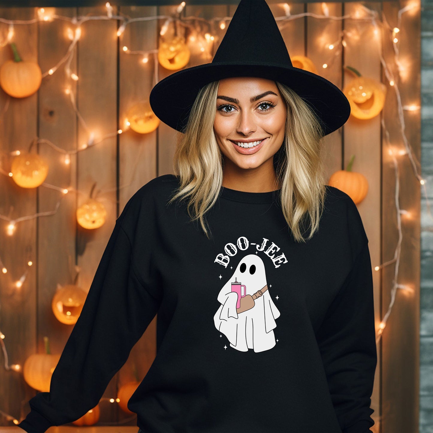 Halloween Ghost Boo Jee Sweatshirt, Boo Shirt, Spooky Ghost Hoodie, Spooky Season Ghost Sweater, Spooky Vibes Sweat, Halloween Gifts