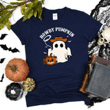 Howdy Pumpkin Country Shirt, Cowboy Ghost Tshirt, Western Halloween Shirt, Cute Spooky Shirt, Cowgirl Halloween, Halloween pumpkin Tee