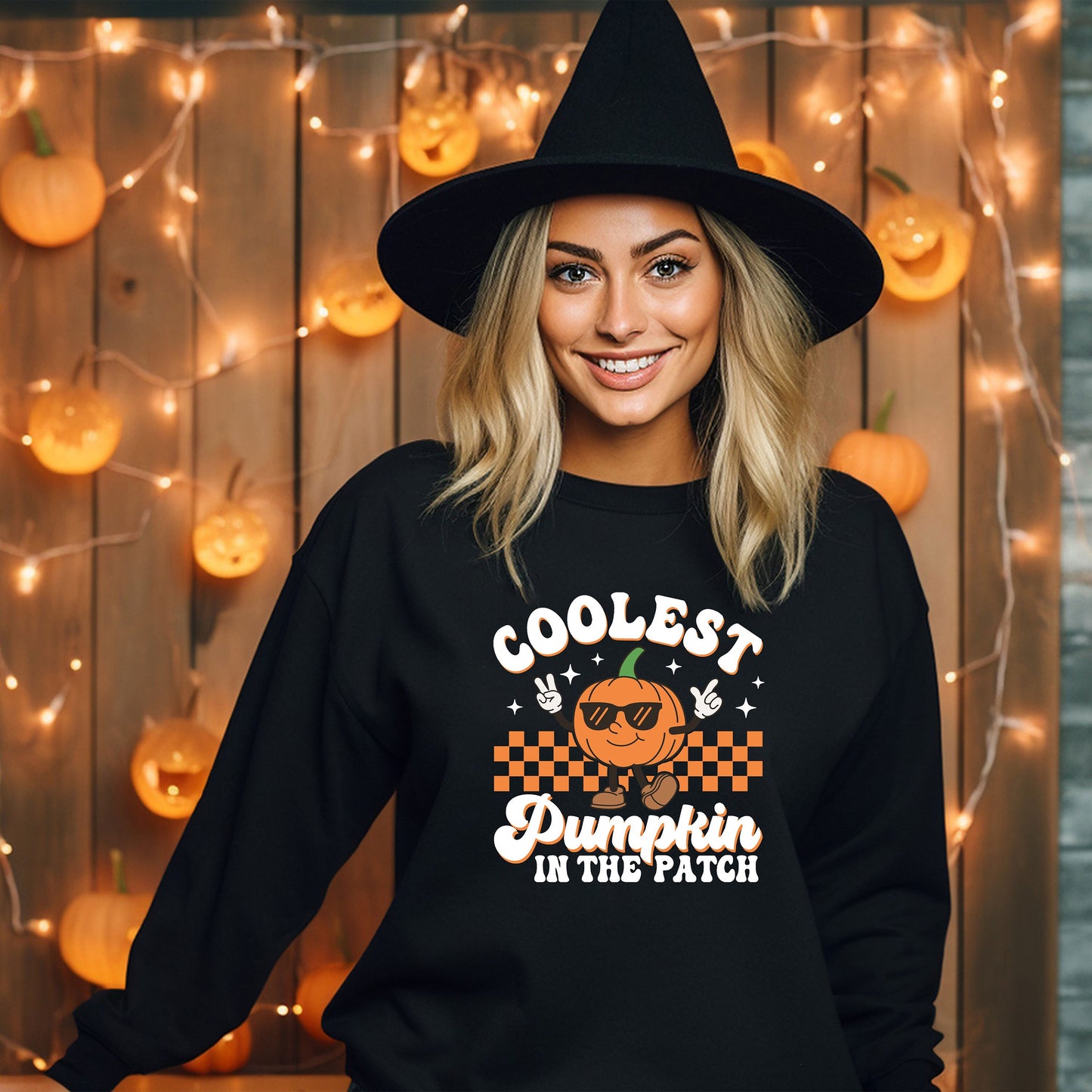 Coolest Pumpkin in the patch Sweatshirt, Coolest Pumpkin Race Shirt, Thanksgiving Shirt, Vintage Halloween Hoodie, Pumpkin Farm Sweatshirt