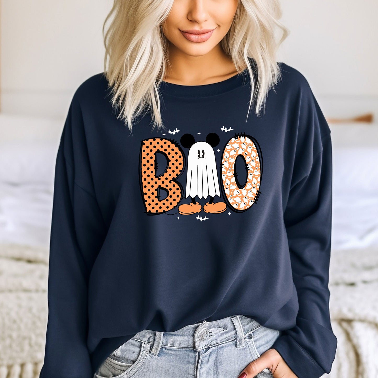 Disney Mickey Halloween Boo Sweatshirt, The Most Magical Place Sweat, Fall Best Day Hoodie, Disney Gift Sweatshirt, Mickey Ghost Hoodie