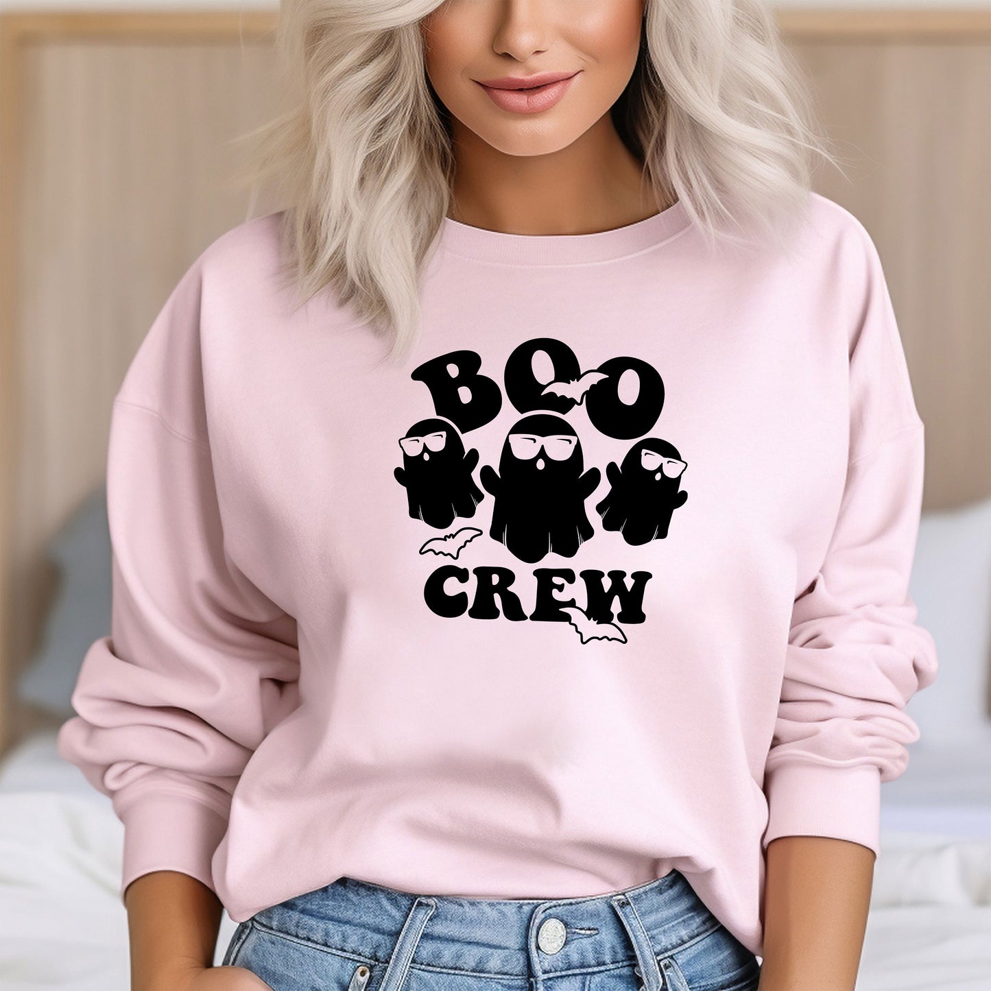 Boo Crew Sweatshirt, Halloween Party Sweat, Family Halloween Sweatshirt, Funny Halloween Hoodie, Ghost Team Teacher Sweatshirt