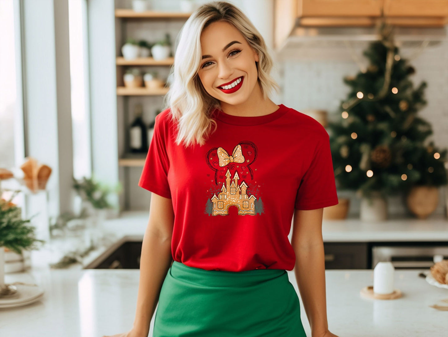 Disney Gingerbread Castle Shirt, Disney Christmas Shirt, Christmas Castle Shirt, Disneyland Xmas Family Shirt, Mickey Christmas Shirt Gift