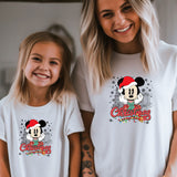 Vintage Mickey Christmas T-Shirt, Retro Disney Christmas Shirt, Disney Christmas Couple Shirt, Cute Disneyland Vacation Custom Gift tee