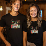 Disney Characters Christmas Custom Shirt, Mickey Ear Shirt, Magic Castle T-Shirt, Disneyland Tee, Tour Matching Gift Shirt