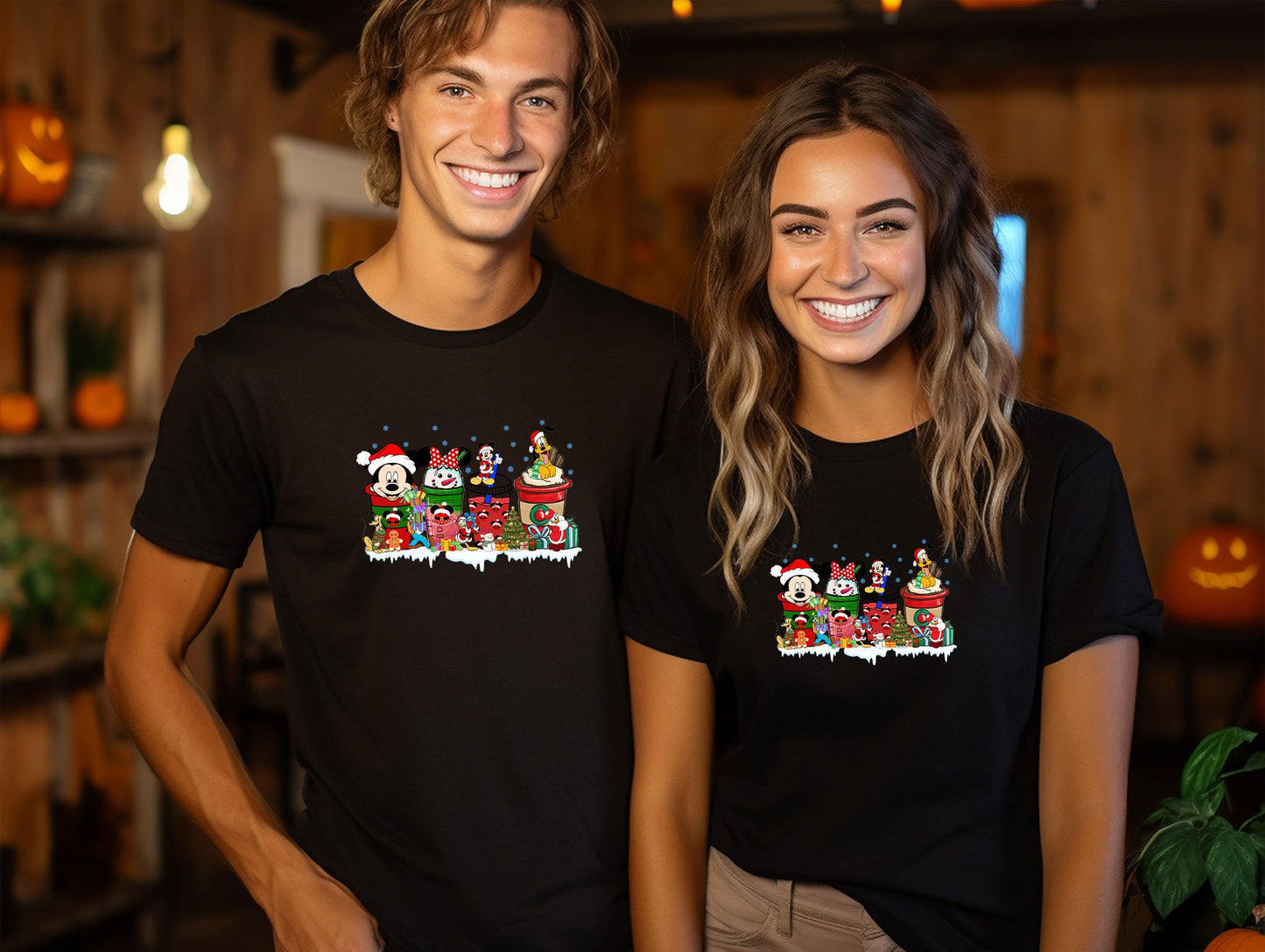 Vintage Mickey And Friend Christmas T-Shirt, Disney Ears Christmas Tee, Disney Trip Shirt, Disney Family Christmas Shirt, Walt Disney World