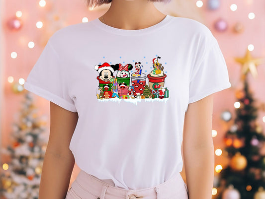 Vintage Mickey And Friend Christmas T-Shirt, Disney Ears Christmas Tee, Disney Trip Shirt, Disney Family Christmas Shirt, Walt Disney World