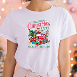 Farm Fresh Christmas Trees Shirt, Disneyland Christmas Shirt, Disney World Xmas T-Shirt, Mickey's Tree Farm Shirt, Disney Characters Tee