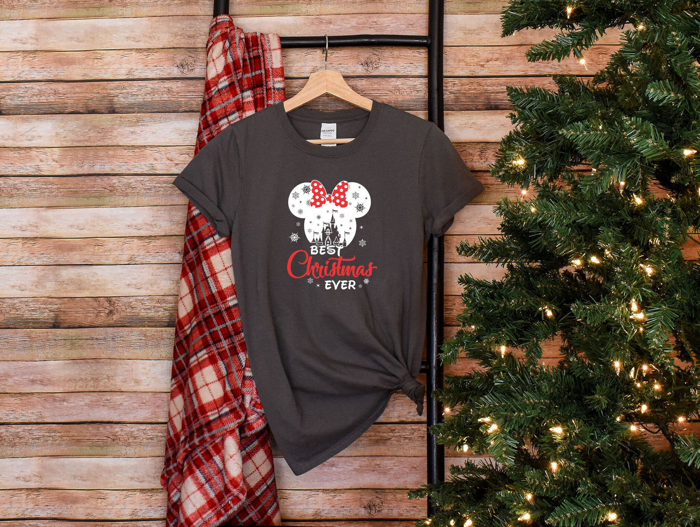 Disney Best Christmas Ever T-Shirt, Best Christmas Ever Gift, Minnie Xmas 2023 Shirt, Custom Xmas Tee, Disney Christmas Family Tee