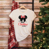 Disney Best Christmas Ever T-Shirt, Best Christmas Ever Gift, Minnie Xmas 2023 Shirt, Custom Xmas Tee, Disney Christmas Family Tee
