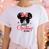 Disney Best Christmas Ever T-Shirt, Best Christmas Ever Gift, Minnie Xmas 2023 Shirt, Custom Xmas Tee, Disney Christmas Family Tee