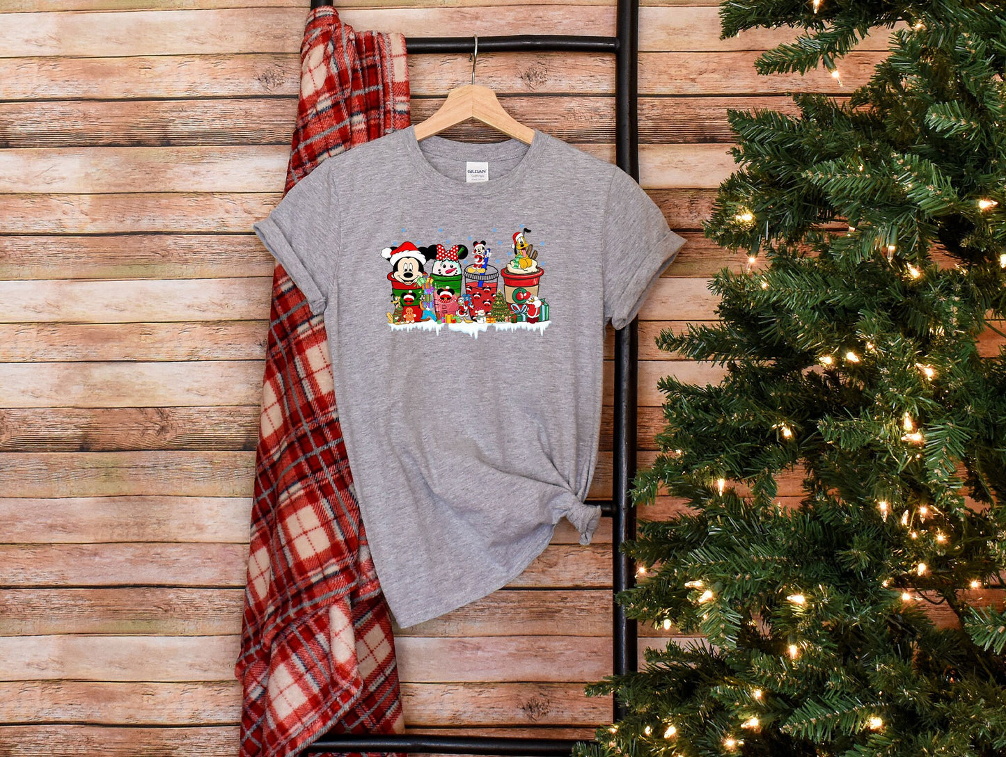 Vintage Mickey And Friend Christmas T-Shirt, Disney Ears Christmas Shirt, Disney Trip Tee, Disney Family Christmas Shirt, Walt Disney World