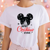 Disney Best Christmas Ever T-Shirt, Best Christmas Ever Gift, Mickey Xmas 2023 Shirt, Custom Xmas Tee, Disney Christmas Family shirt