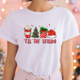 Custom Comfort tis the season Christmas t-shirt, T is cute Christmas tee, Christmas Shirt, holiday apparel, apparel Christmas gift