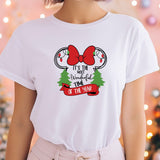 It's The Most Wonderful Tıme Of The Year Shirt, Christmas Minnie Ear Shirt, Disney Christmas Tee, Disnayland Tour T-Shirt, Matching Tour Tee