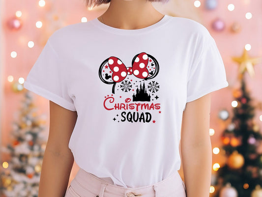 Christmas Squad T-Shirt, Disney Christmas Tee, Minnie Christmas Shirt, Xmas Squad Shirt, Disney Holiday Shirt, Xmas Family Gift Tee