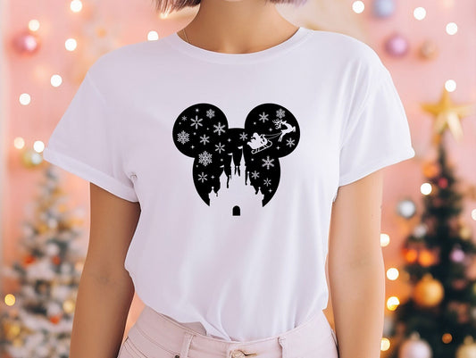 Disney Castle Silhouette T-Shirt, Disney Castle Shirt, Disney Vacation Shirt, Disney Trip Shirt, Disney Family Tee, Family Vacation Gift