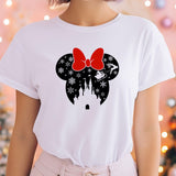 Disney Castle Silhouette Minnie T-Shirt, Disney Castle Shirt, Disney Vacation Shirt, Disney Trip Shirt, Family Vacation Gift Tee