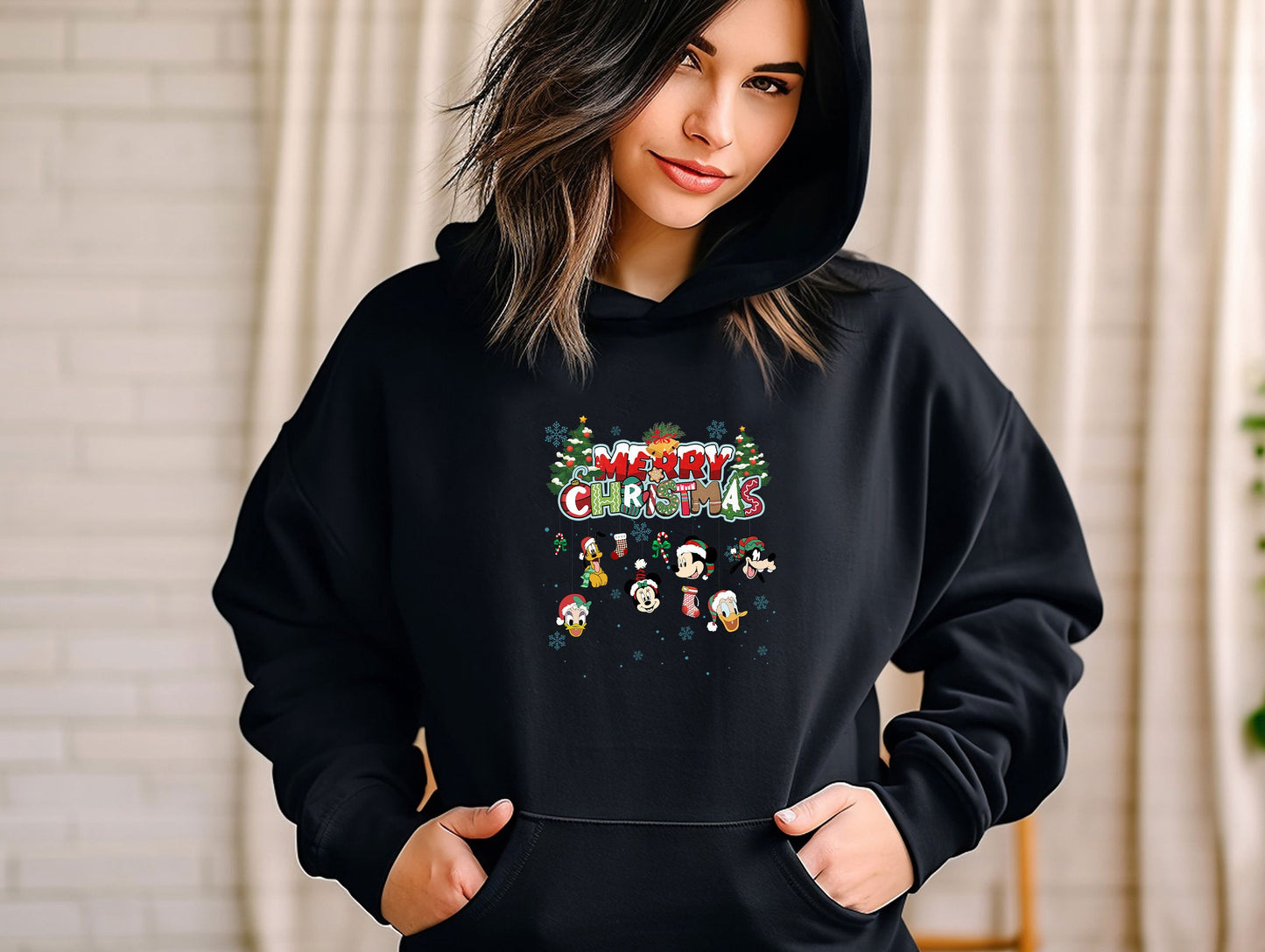 Mickey And Friend Christmas Sweat shirt, Disney Ears Christmas Hoodie, Disney Christmas Hoodie, Disney Trip Sweatshirt, Christmas Sweatshirt