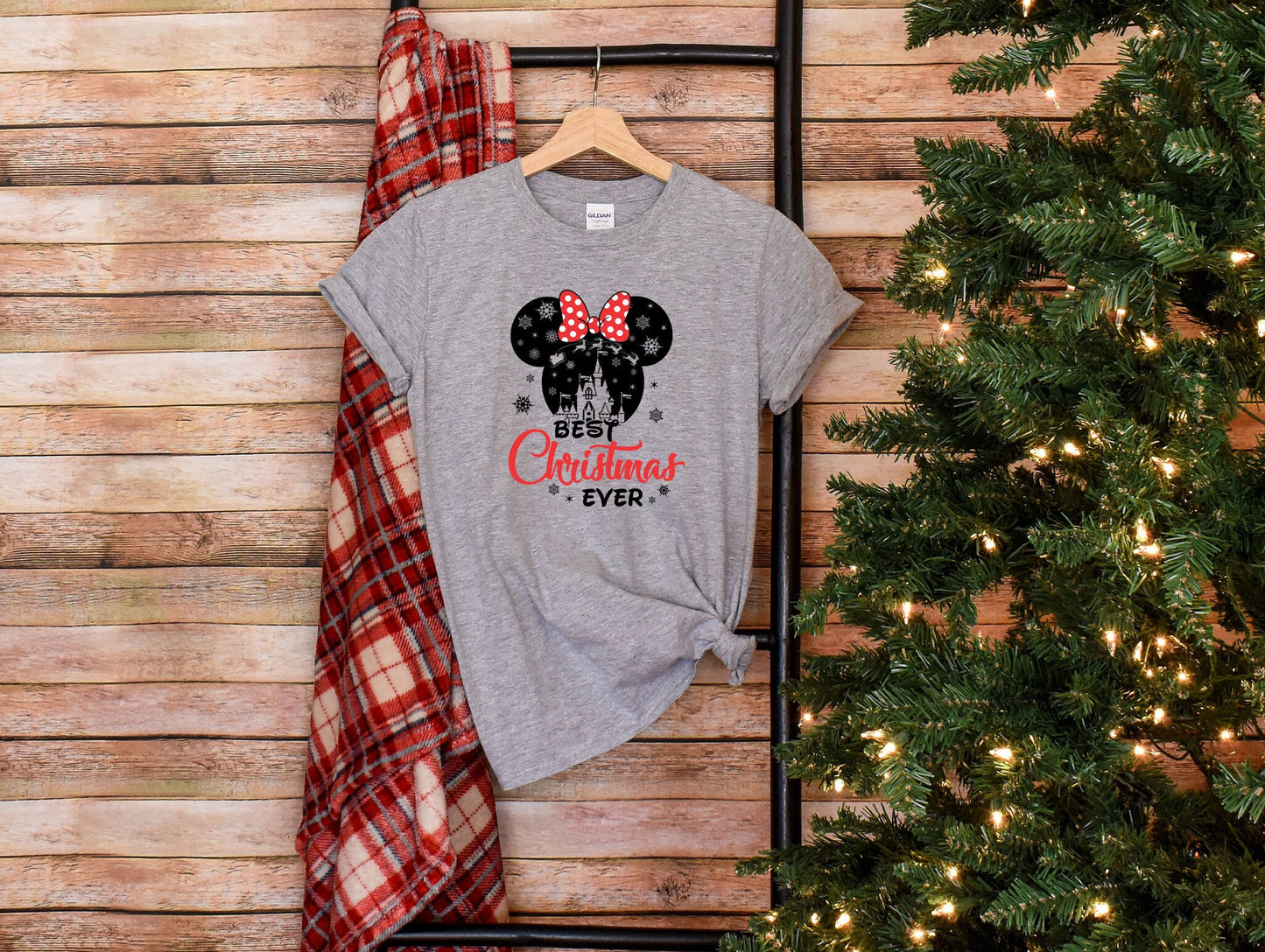 Best Christmas Ever shirt, Disney Christmas 2023 shirt, Christmas Disney Group T-Shirts, Disneyland Family shirts, Minnie Ear Christmas Tee