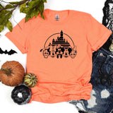 Disney Castle Silhouette T-Shirt, Disney Halloween Shirt, Disney Shirt, Halloween Castle Shirt, Mickey Minnie and Friends, Matching Shirt