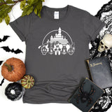 Disney Castle Silhouette T-Shirt, Disney Halloween Shirt, Disney Shirt, Halloween Castle Shirt, Mickey Minnie and Friends, Matching Shirt