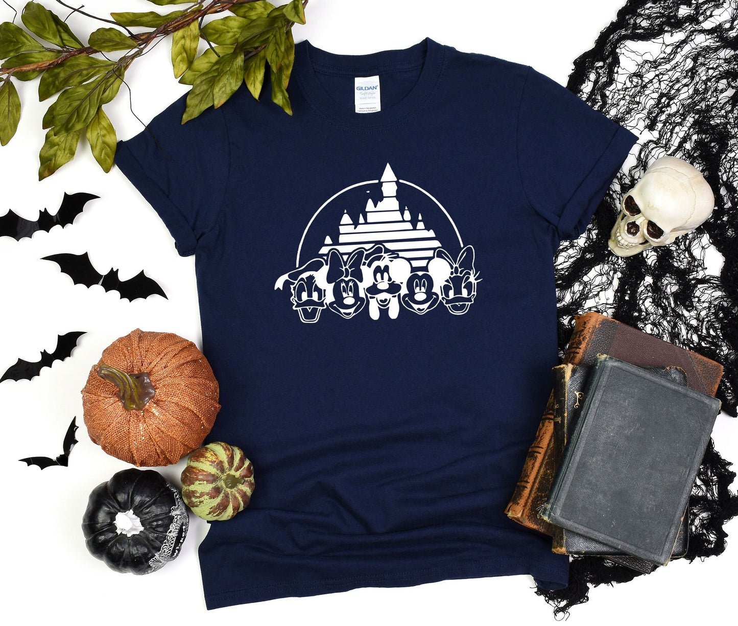 Disney Castle Silhouette T-Shirt, Disney Halloween Shirt, Disney Shirt, Halloween Castle Shirt, Mickey Minnie and Friends, Matching Shirt