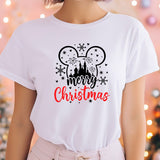 Disney Merry Christmas T-Shirt, Mickey Christmas Shirt, Disney Christmas Shirt, Disney Matching Family Tee, Christmas Disney Couple Shirt