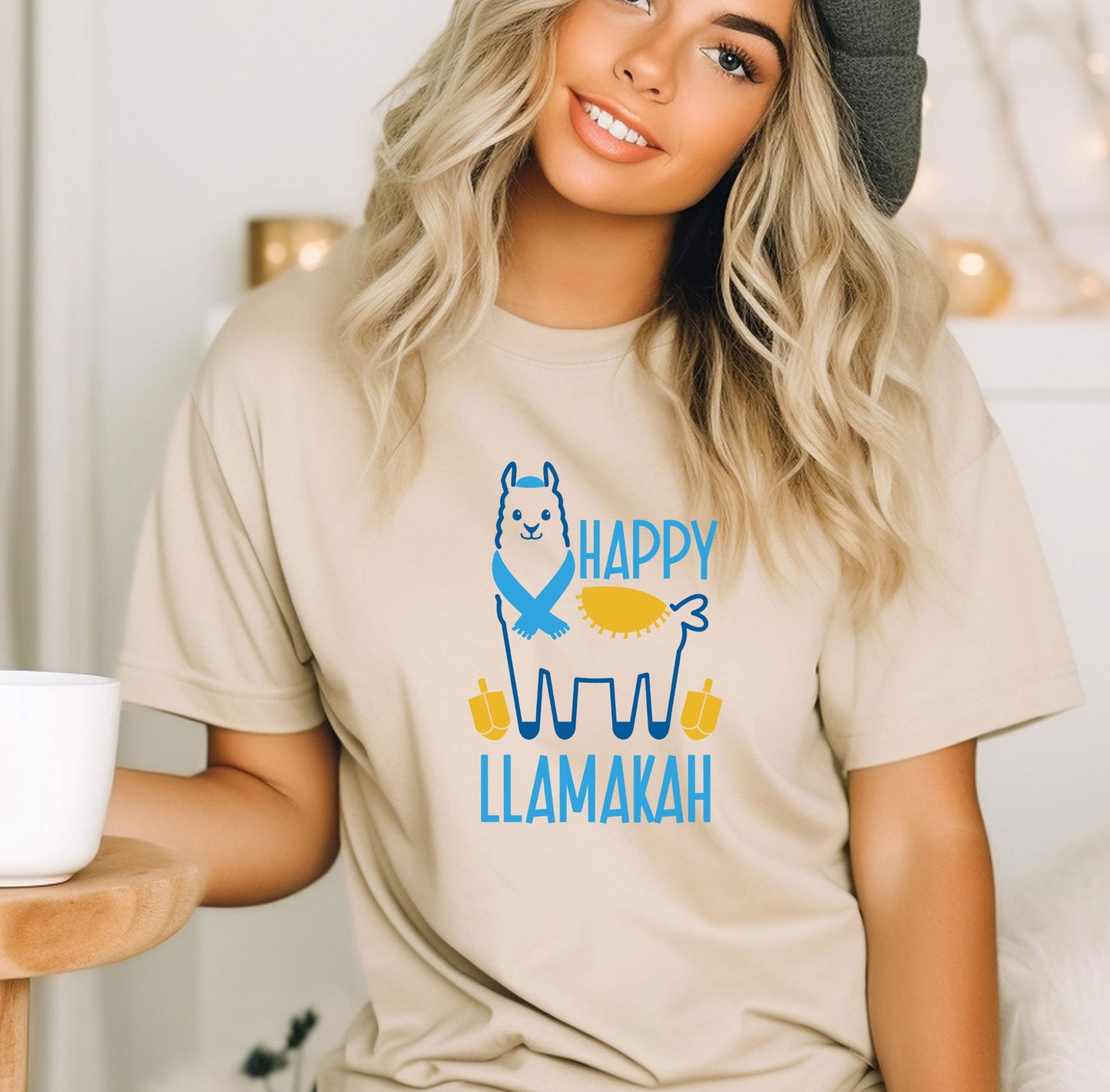 Hannukah Shirt, Funny Channukah Shirt, Happy Llamakah, Holiday Party Shirt, Silly Hannukah , shirt for men, Jewish shirt for women