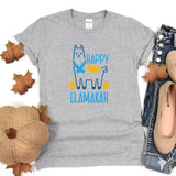 Hannukah Shirt, Funny Channukah Shirt, Happy Llamakah, Holiday Party Shirt, Silly Hannukah , shirt for men, Jewish shirt for women