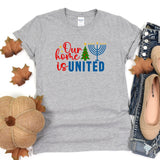 Our Home Is United Shirt, Happy Hanukkah Shirt, Jewish Cristian Shirt, Holiday Hanukkah Shirt, Jewish Saying Shirt, Religious Shirt