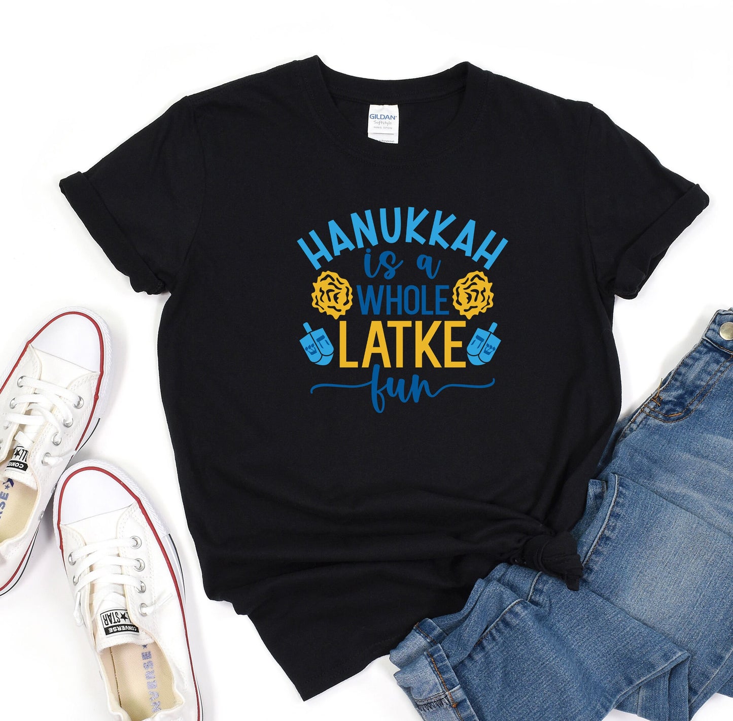 Hanukkah is a whole LATKE fun Shirt, Holiday Happy Hanukkah T-Shirt, Jewish Saying Tee, Holiday Shirt, Religious Shirt for Jewish