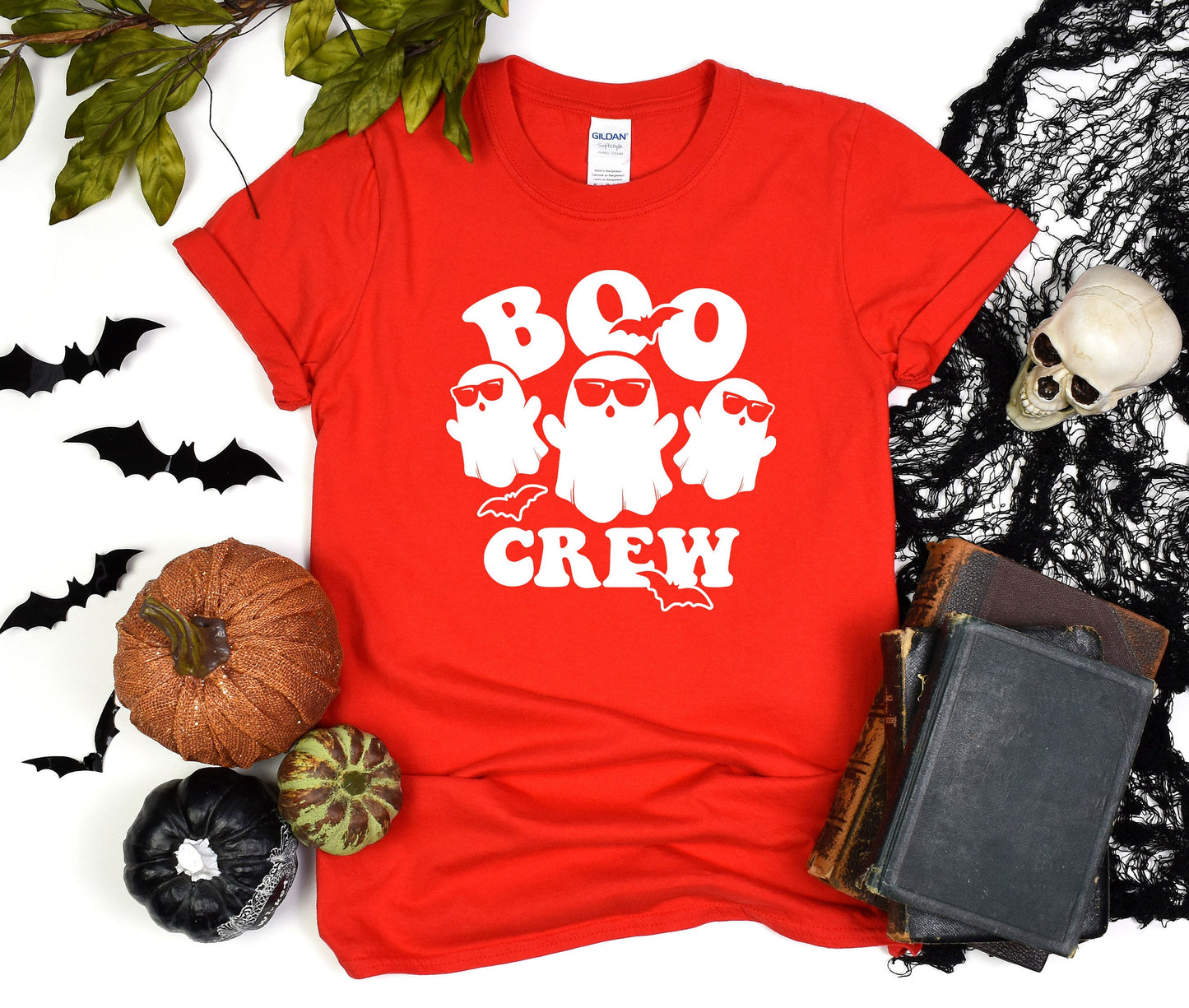 The Boo Crew Funny Halloween Shirt, Cute Ghost Tee, Funny Ghost Gift Shirt, Halloween Party Shirt, Group Halloween Custom T-Shirt