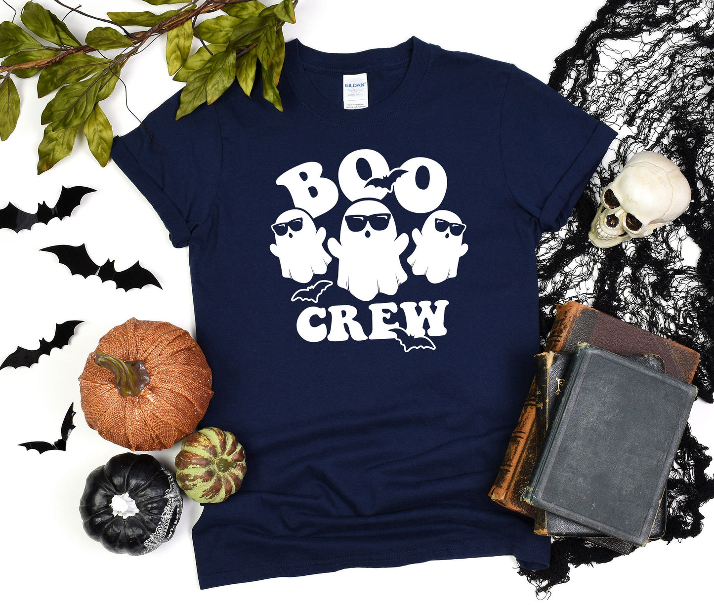 The Boo Crew Funny Halloween Shirt, Cute Ghost Tee, Funny Ghost Gift Shirt, Halloween Party Shirt, Group Halloween Custom T-Shirt