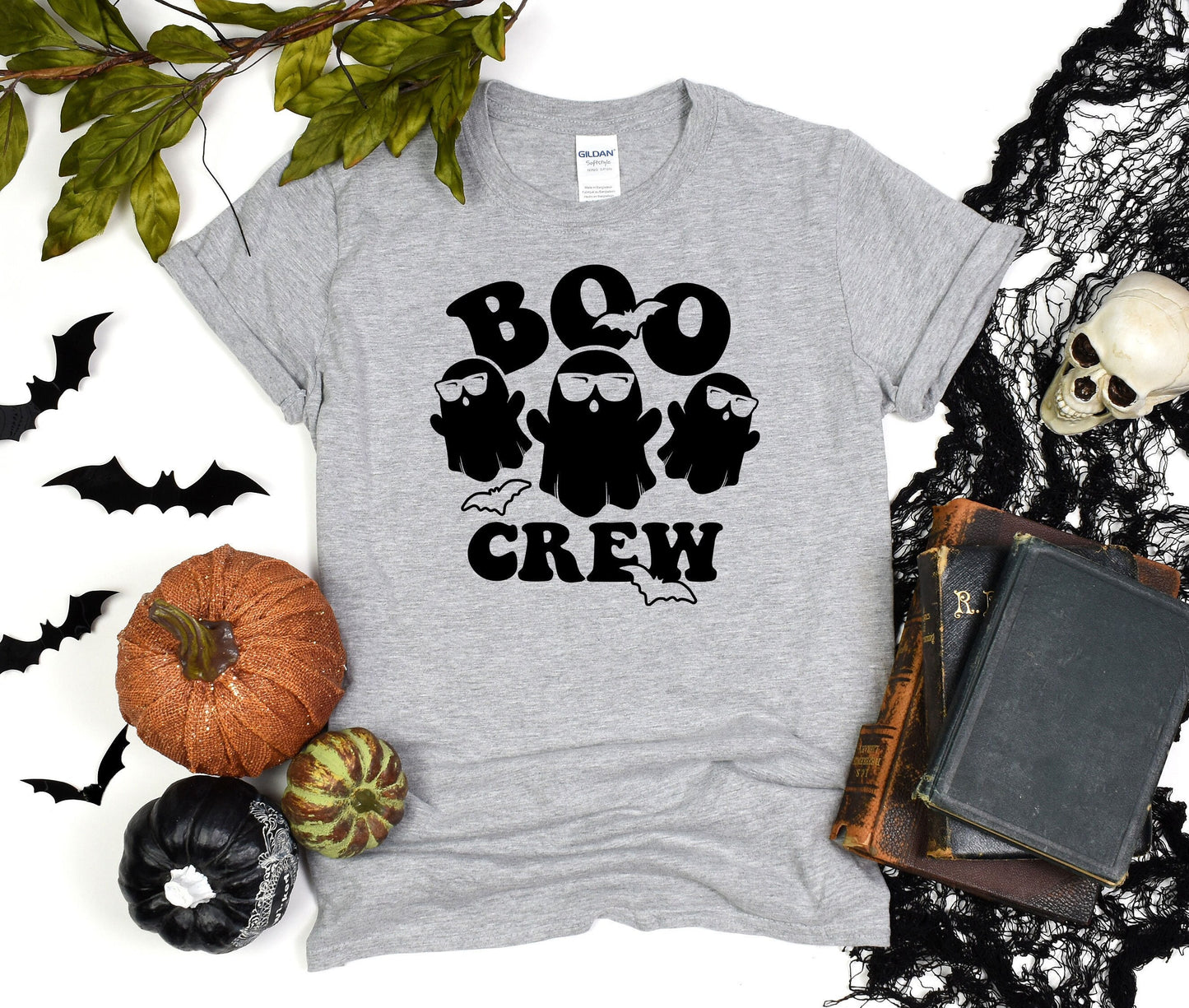 The Boo Crew Funny Halloween Shirt, Cute Ghost Tee, Funny Ghost Gift Shirt, Halloween Party Shirt, Group Halloween Custom T-Shirt